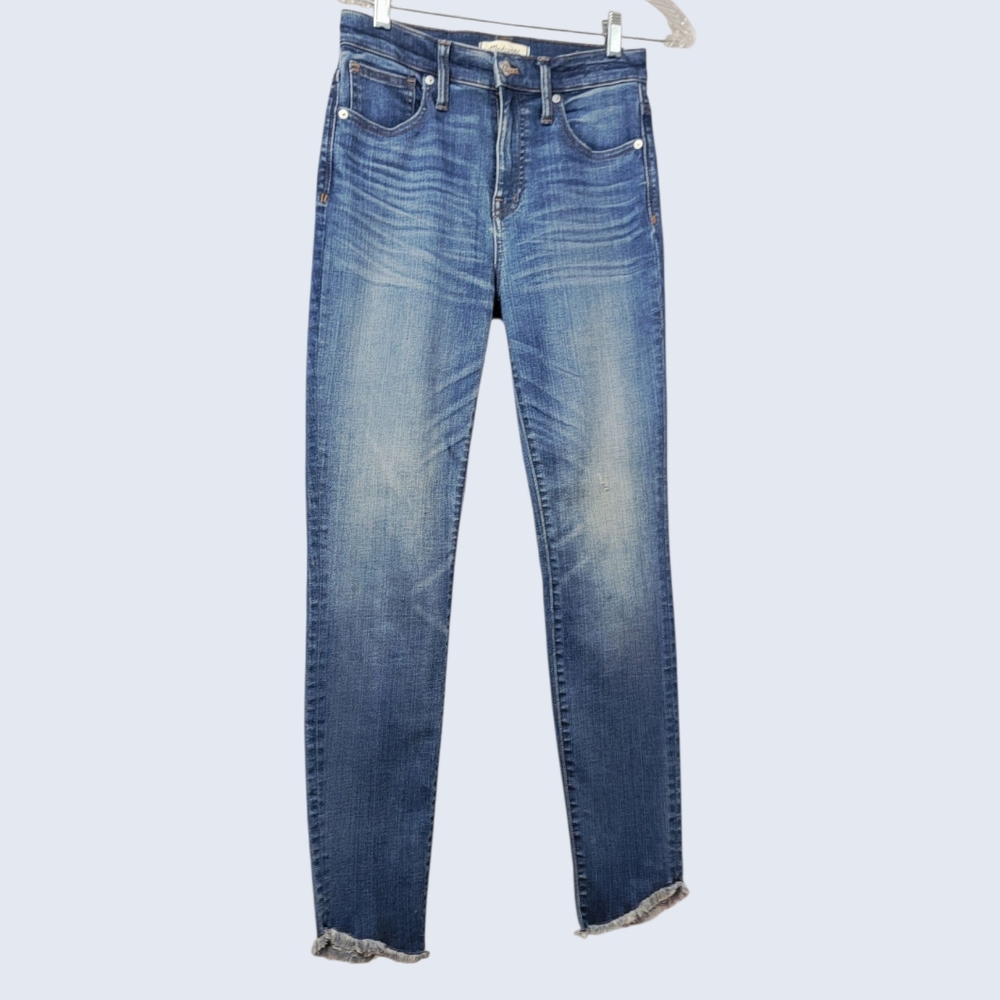 Madewell Blue Skinny Jeans with Vintage Fade